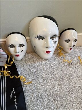 Parisian Venetian Porcelain Masks